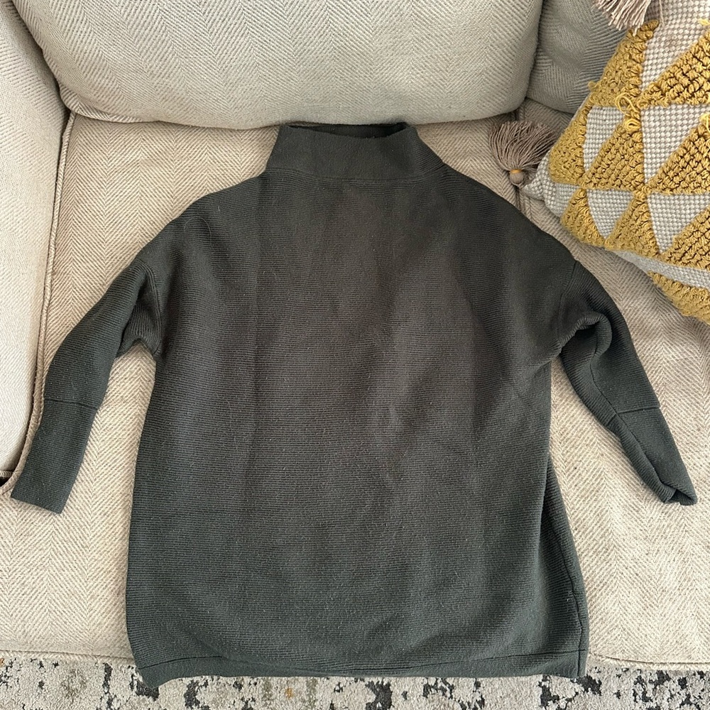 Amazon Women's Dark Green Mockneck Sweater